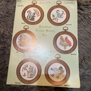 Vintage 1978 Carolina Cross Stitch Woodland Christmas Craft Pattern Booklet